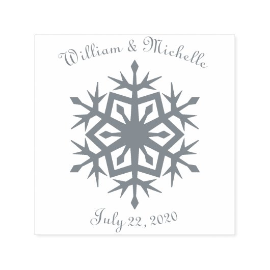 Winterschneeflocken, selbstgefällige Akzent-Briefm Permastempel (Design)