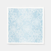 Winterschneeflocken Serviette (Vorderseite)