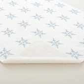 Winterschneeflocken Sherpa Blanket Sherpadecke (3/4)
