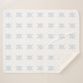 Winterschneeflocken Sherpa Blanket Sherpadecke (Vorderseite (Horizontal))