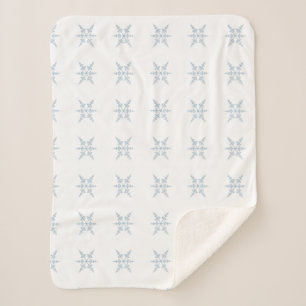 Winterschneeflocken Sherpadecke