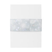 Winterschneeflocken Signature-Skript Einladungsbanderole (Rückseitenbeispiel)