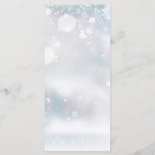 Winterschneeflocken Signature-Skriptmenü für Hochz Menükarte (Rückseite)