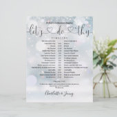 Winterschneeflocken Skripteinsätze Hochzeitskalend (Stehend Vorderseite)