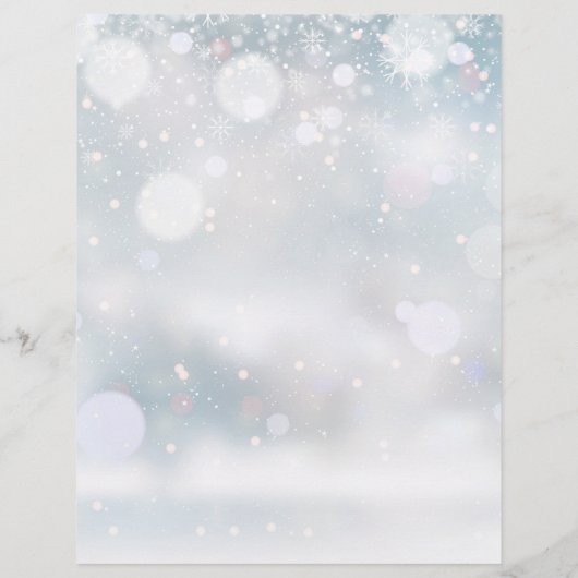 Winterschneeflocken Skripteinsätze Hochzeitskalend (Rückseite)