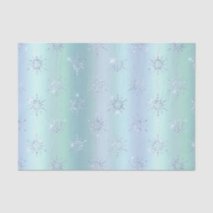 Winterschneeflocken strahlende Illustration Seidenpapier