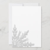 Winterschneeflocken Süße 16 Geburtstagsparty Einladung (Rückseite)