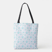 Winterschneeflocken Tasche (Rückseite)