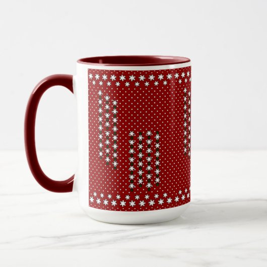 Winterschneeflocken Tasse (Links)