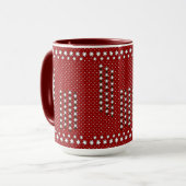 Winterschneeflocken Tasse (Vorderseite Links)