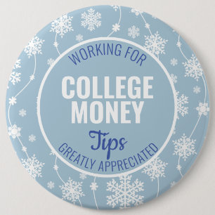 Winterschneeflocken Tips geschätzt UNI Button