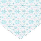 Winterschneeflocken Tischdecke (Schrägansicht)