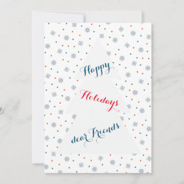 Winterschneeflocken und Punktmuster