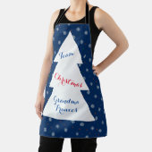 Winterschneeflocken und Punktmuster Schürze (InSitu)