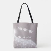 Winterschneeflocken unter dem fliegenden Weihnacht Tasche (Rückseite)