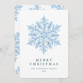 Winterschneeflocken Weihnachten (Vorne/Hinten)