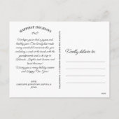 Winterschneeflocken, Weihnachts-Foto, Glücklich Feiertagspostkarte (Rückseite)