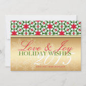 Winterschneeflocken Weihnachtsfeiertage Patternkar Feiertagskarte (Vorderseite)