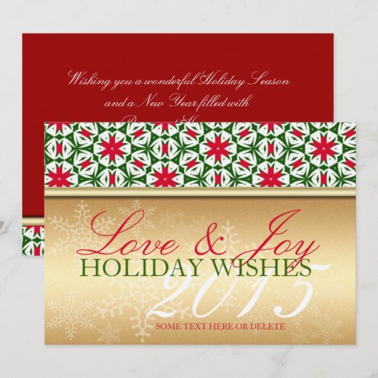 Winterschneeflocken Weihnachtsfeiertage Patternkar Feiertagskarte (Vorne/Hinten)