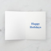 Winterschneeflocken Weihnachtsfeiertage Weihnachte Feiertagskarte (Innenseite)