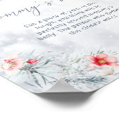 Winterschneeflocken wie groß ist das Bauchspiel de Poster (Ecke)