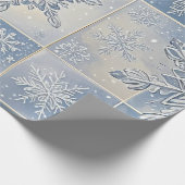 Winterschneeflocken-Wrapper Geschenkpapier (Ecke)
