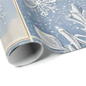Winterschneeflocken-Wrapper Geschenkpapier (Rolleneckpunkt)