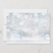 Winterschneeflocken zum 50. Jubiläum Hochzeitsfest Einladung (Rückseite)