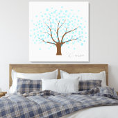 Winterschneeflockenbaum Leinwanddruck (Insitu (Schlafzimmer))