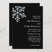 Winterschneeflockeneinladung Einladung (Vorne/Hinten)