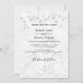 Winterschneeflockeneinladung Einladung