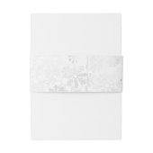 Winterschneeflockenhochzeit Einladungsbanderole (Rückseitenbeispiel)