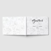 Winterschneeflockenhochzeit Gästebuch (Voll)