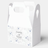 Winterschneeflockenhochzeit Geschenkschachtel (Geöffnet)