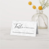 Winterschneeflockenhochzeit Platzkarte (Vorderseite)