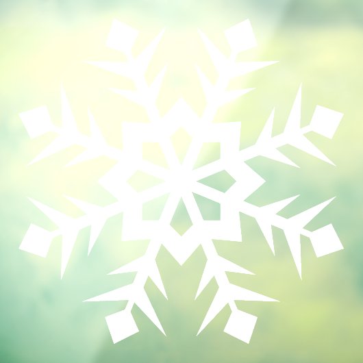 Winterschneeflockenklammer Fensteraufkleber (Blatt 3)