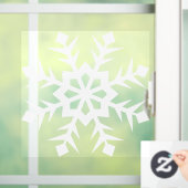 Winterschneeflockenklammer Fensteraufkleber (Zuhause)