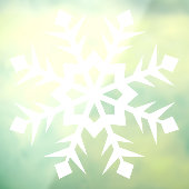 Winterschneeflockenklammer Fensteraufkleber (Blatt 3)