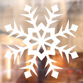 Winterschneeflockenklammer Fensteraufkleber (Blatt 2)