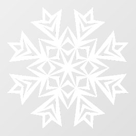 Winterschneeflockenklammer Fensteraufkleber