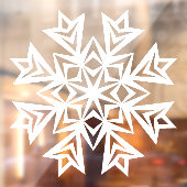 Winterschneeflockenklammer Fensteraufkleber (Blatt 2)