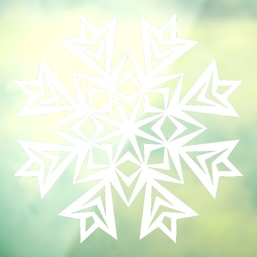 Winterschneeflockenklammer Fensteraufkleber (Blatt 3)