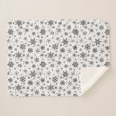 Winterschneeflockenmuster Sherpadecke (Vorderseite (Horizontal))