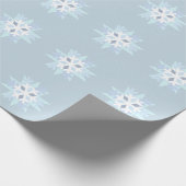 Winterschneeflockenpapier Geschenkpapier (Ecke)