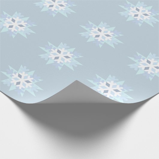 Winterschneeflockenpapier Geschenkpapier (Ecke)