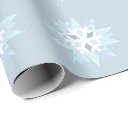 Winterschneeflockenpapier Geschenkpapier (Rolleneckpunkt)