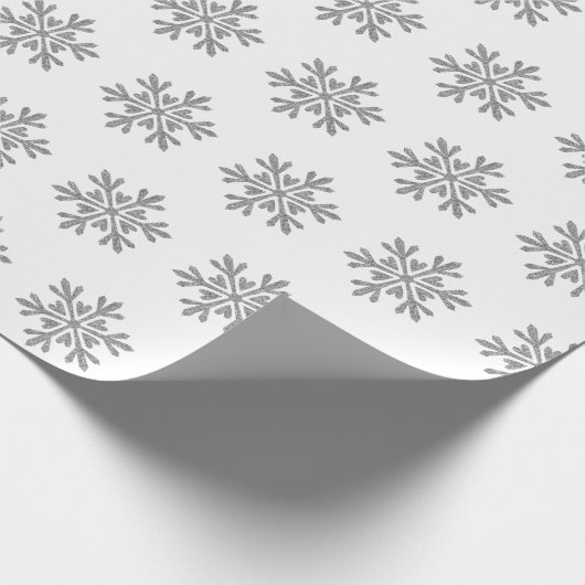 Winterschneeflockenpapier Geschenkpapier (Ecke)