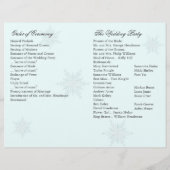 Winterschneeflockenprogramm "Weiß/Türkis" (Rückseite)