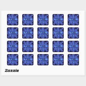 Winterschneeflocksticker Vail Colorado Quadratischer Aufkleber (Blatt)