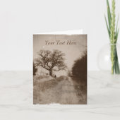 Winterschneefotografie Feiertagskarte (Vorderseite)